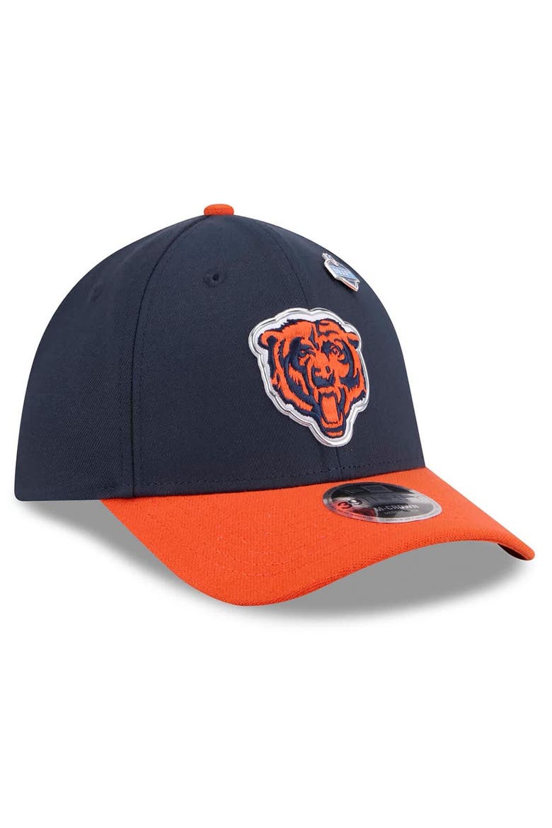 Men's New Era  Navy/Orange Chicago Bears 2026 NFL Draft 39THIRTY M-Crown Flex Hat, Alternate, color, Navy