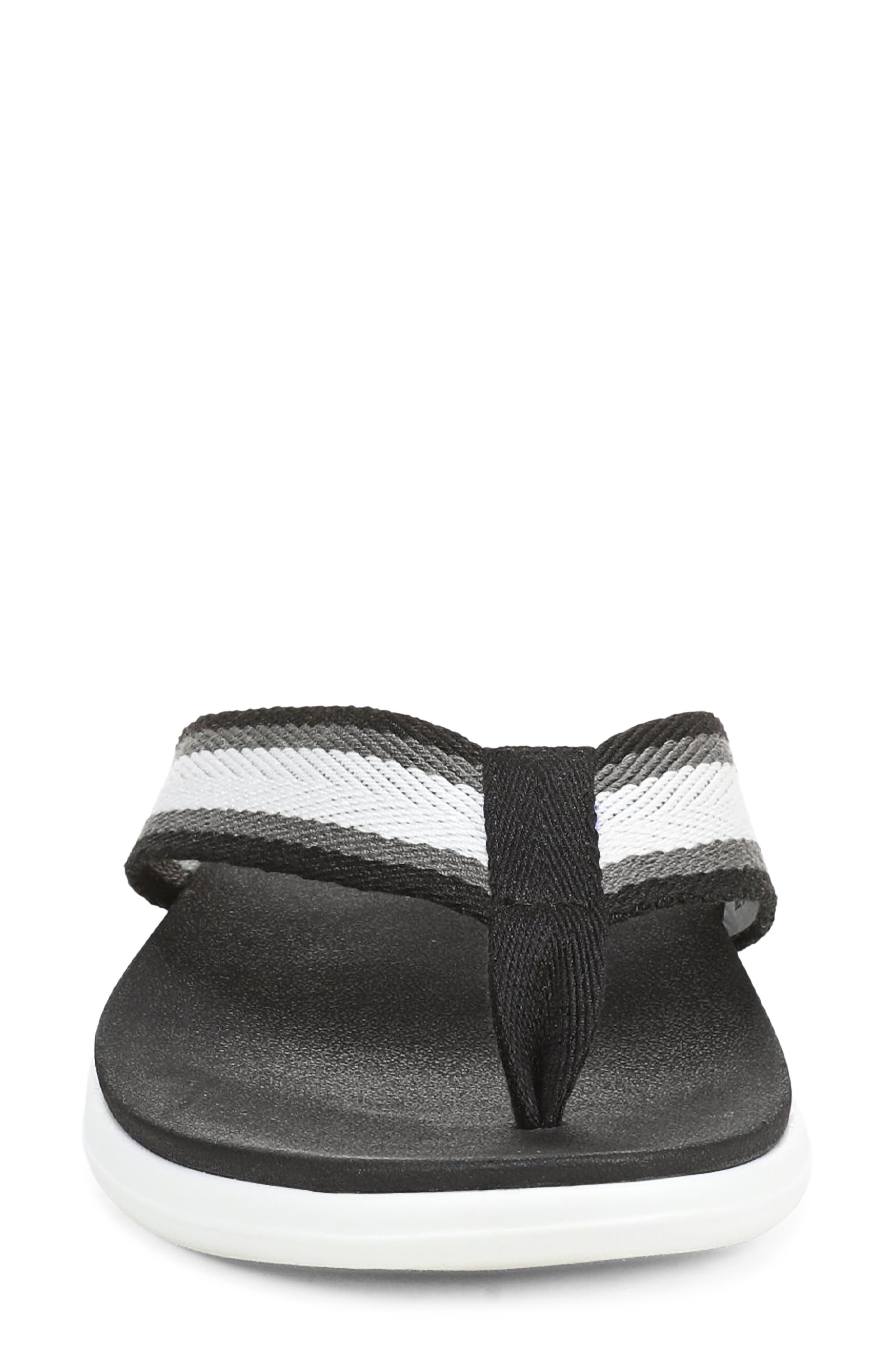 Vionic Indigo Flip Flop, Alternate, color, Black Multi