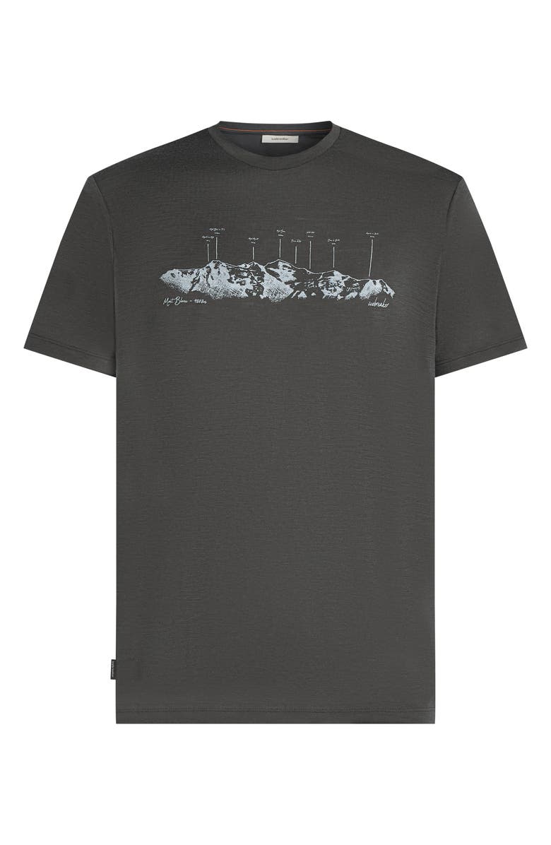 Icebreaker Merino 150 Tech Lite Graphic T-Shirt, Alternate, color, Obsidian
