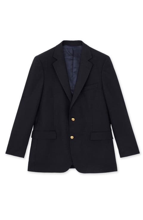 Classic Striped Cotton Blazer