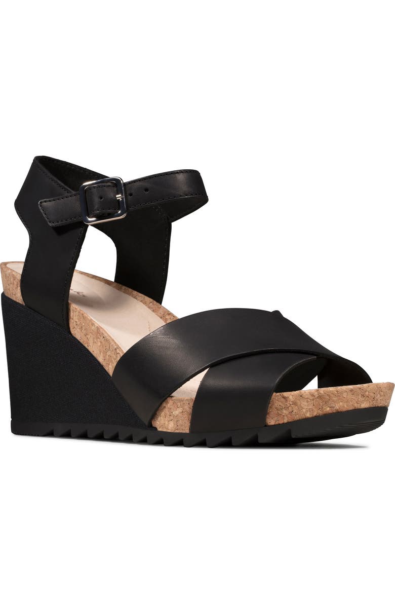 Clarks<sup>®</sup> Flex Sun Wedge Sandal, Main, color,