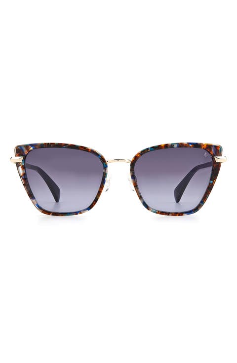 56mm Gradient Cat Eye Sunglasses