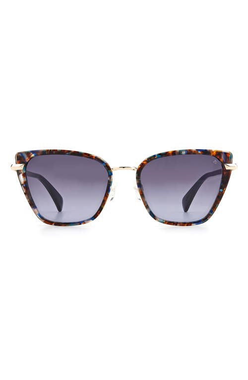 Rag & Bone 56mm Gradient Cat Eye Sunglasses In Multi