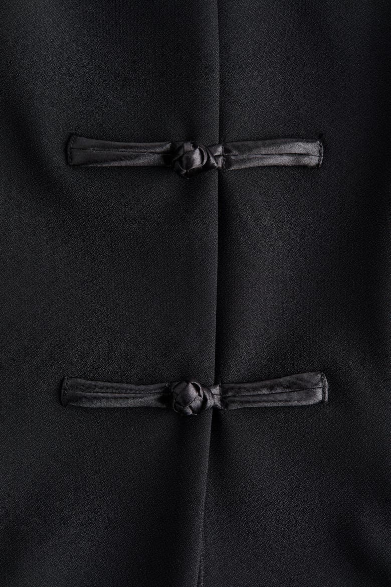 Knot-button Jacket, Alternate, color, Black