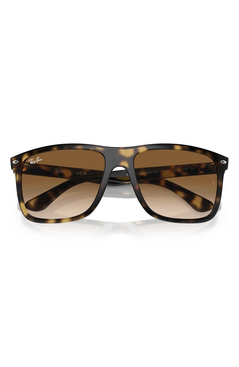 Ray-Ban Boyfriend Two 60mm Gradient Square Sunglasses, Alternate, color, Havana