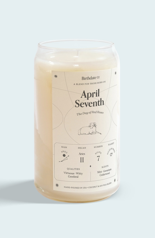 Birthdate Co. The April Birthday Candle In April 7th