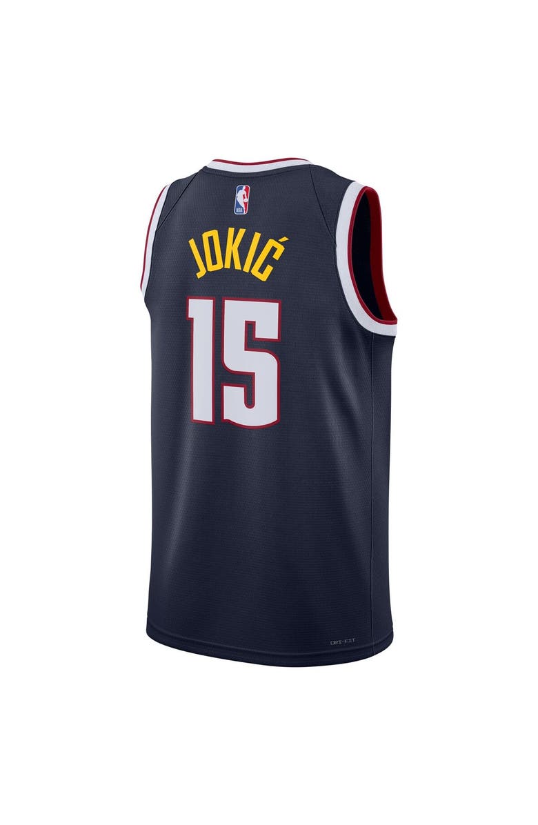 Nike Unisex Nike Nikola Jokic Navy Denver Nuggets Swingman Jersey - Icon Edition, Alternate, color, Navy