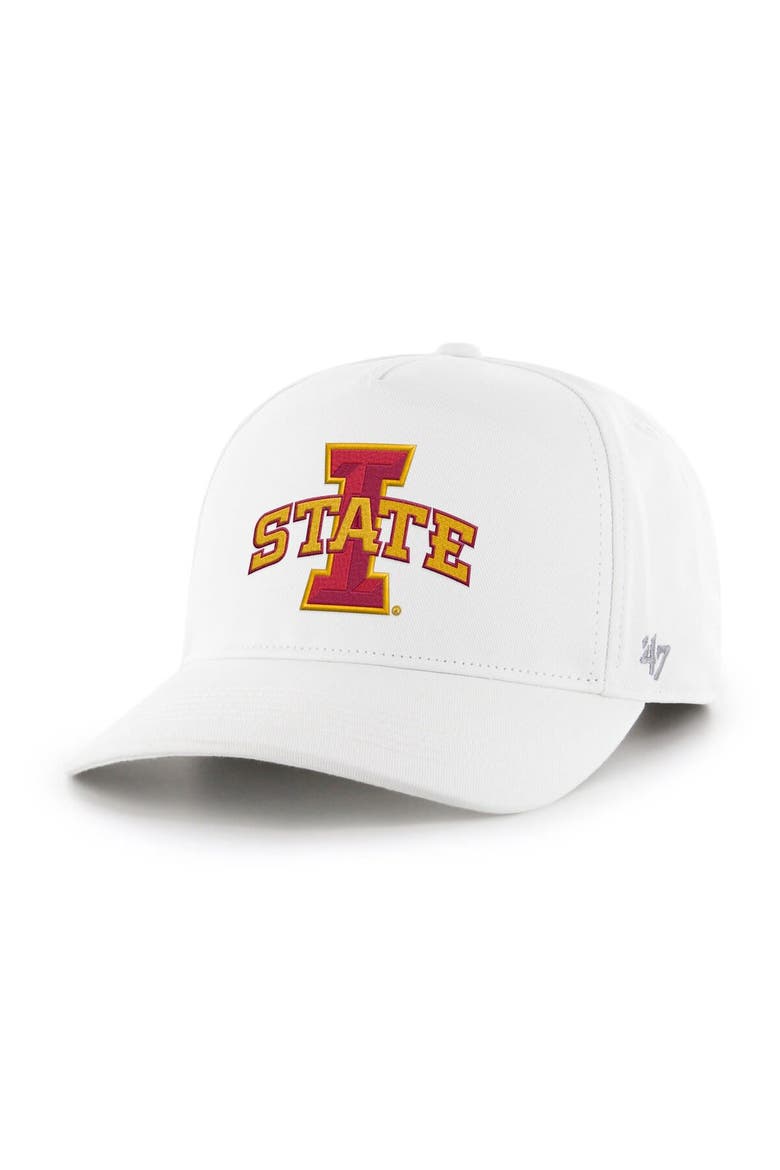 Men's '47  White Iowa State Cyclones Hitch Adjustable Hat, Main, color, White