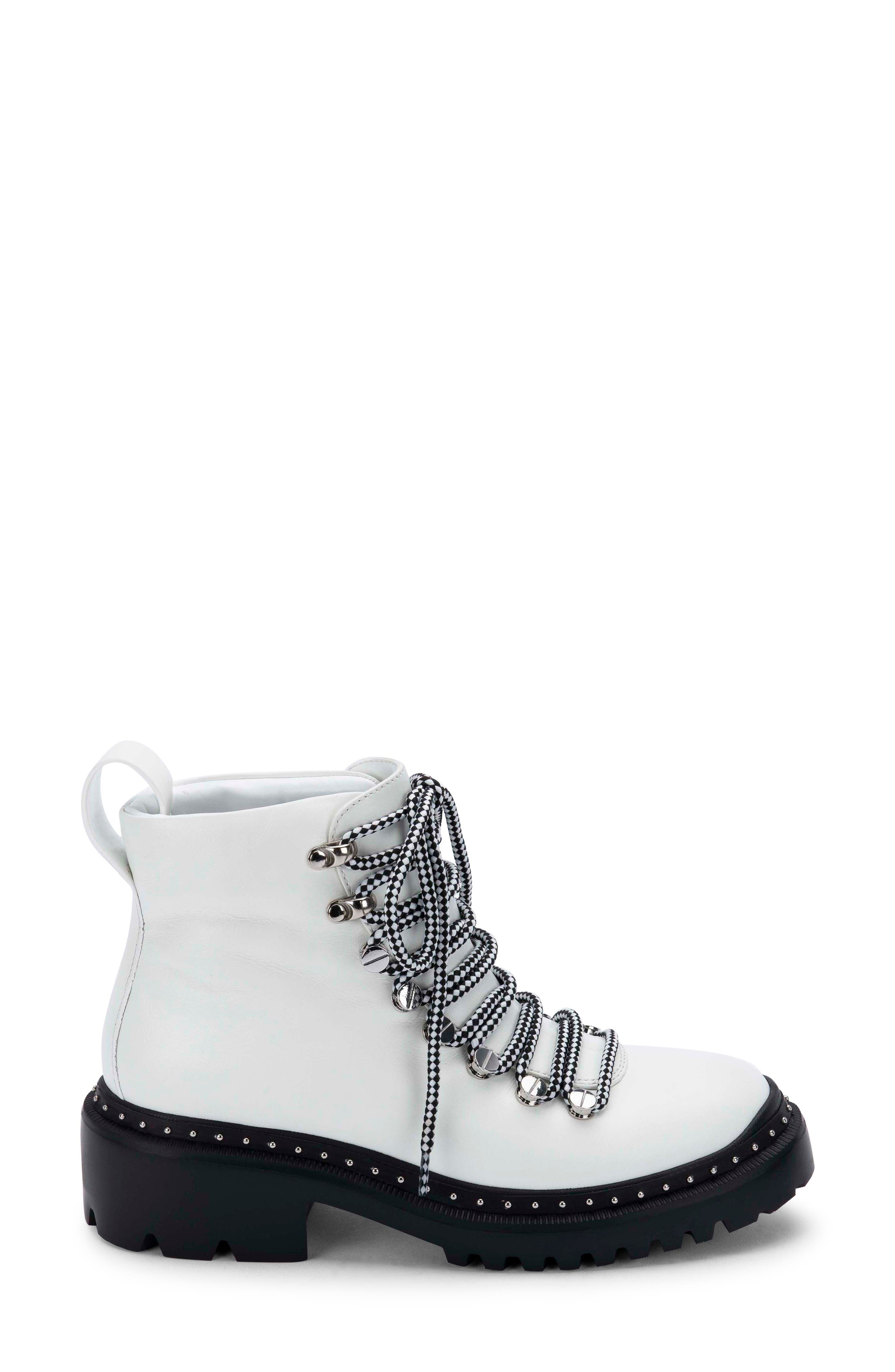 Chrissy Waterproof Hiker Boot, Alternate, color, WHITE LEATHER