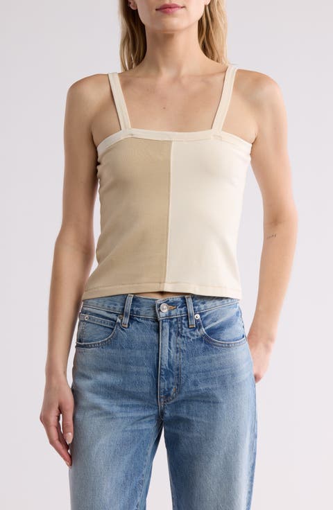 Compact Rib Scoop Neck Tank