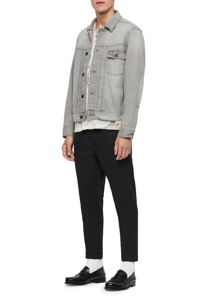 AllSaints Gasidro Patched Denim Jacket, Alternate, color,