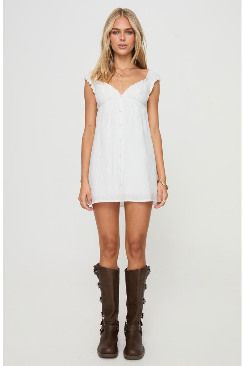 Wittek Cotton Minidress, Alternate, color, WHITE