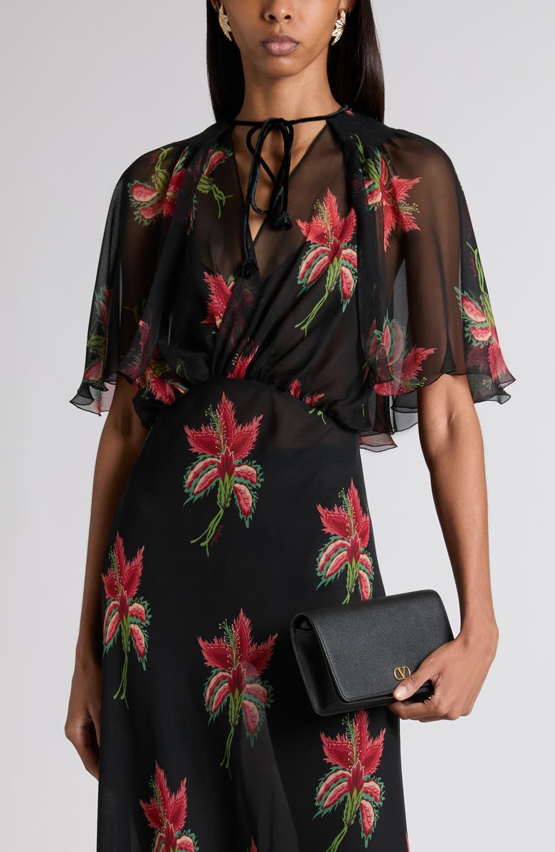 Valentino Garavani Mini VLOGO Leather Shoulder Bag, Alternate, color, Black