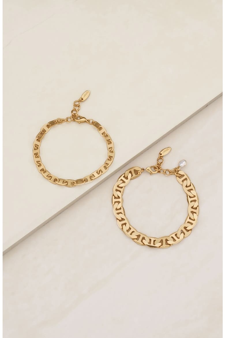 2-Pack Chain Bracelet, Alternate, color, GOLD