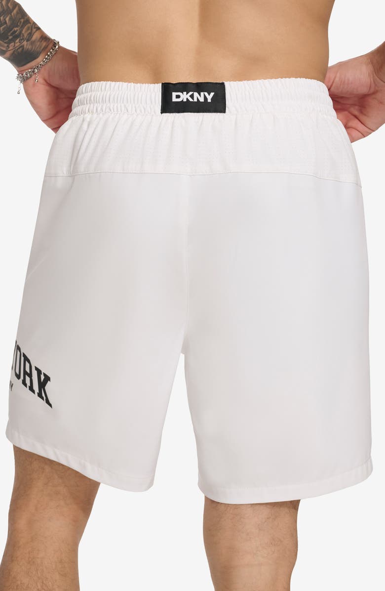 DKNY NY Core Volley Swim Trunks, Alternate, color, White
