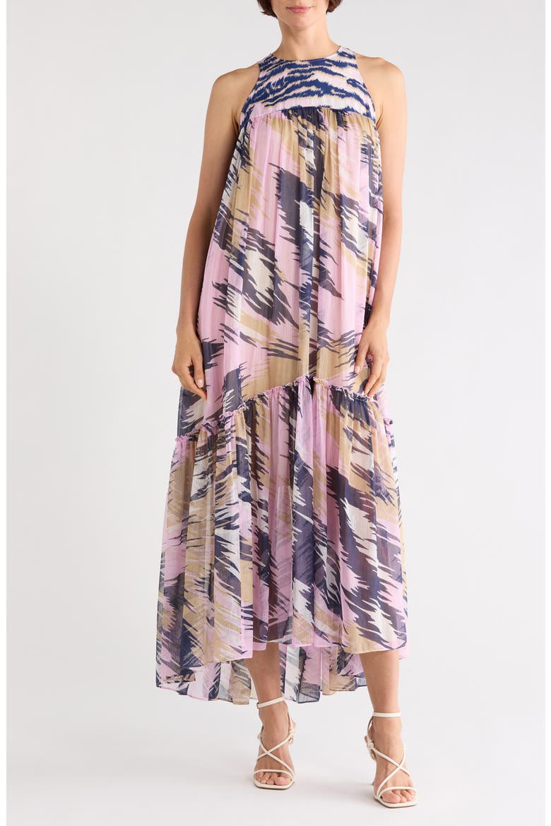 Melisse Maxi Dress, Main, color, PALACE TIGER GIANT PINK