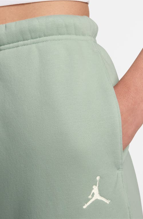 Jordan Brooklyn Fleece Rhinestone Logo Sweatpants In Green
