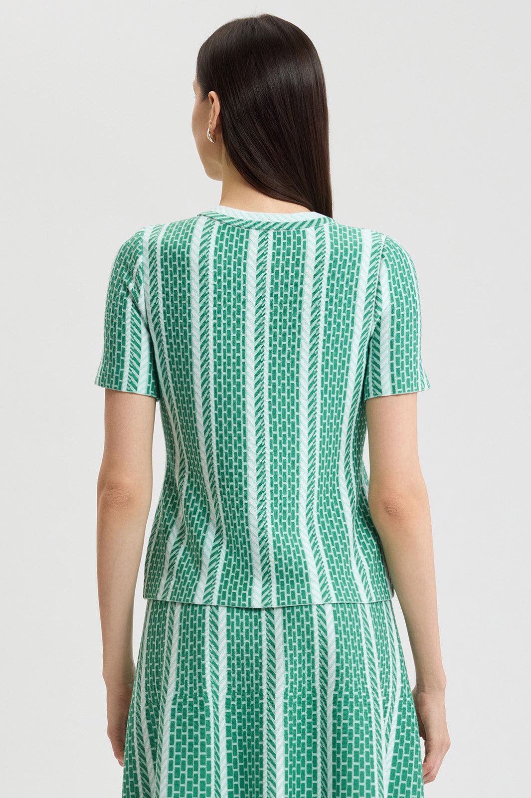 Roadmap Pattern Soft Knit Top - image 2