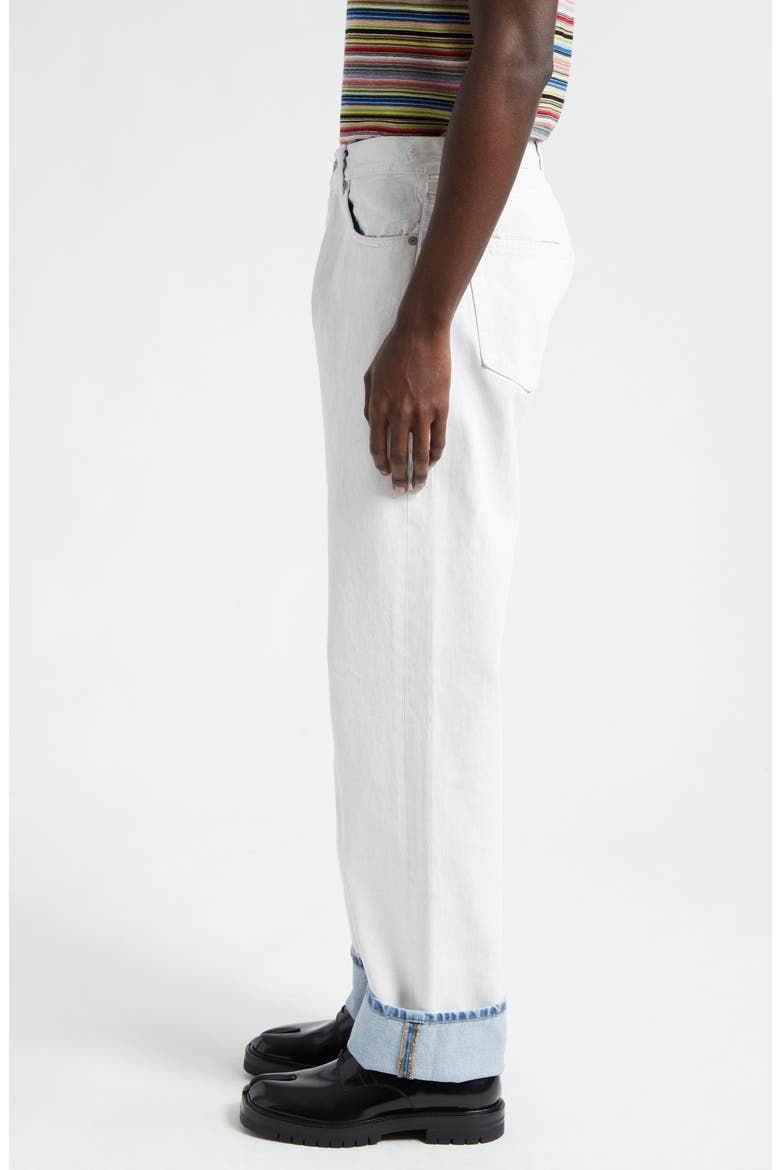 Bianchetto Hand Painted Denim Jeans, Alternate, color, WHITE PAINT