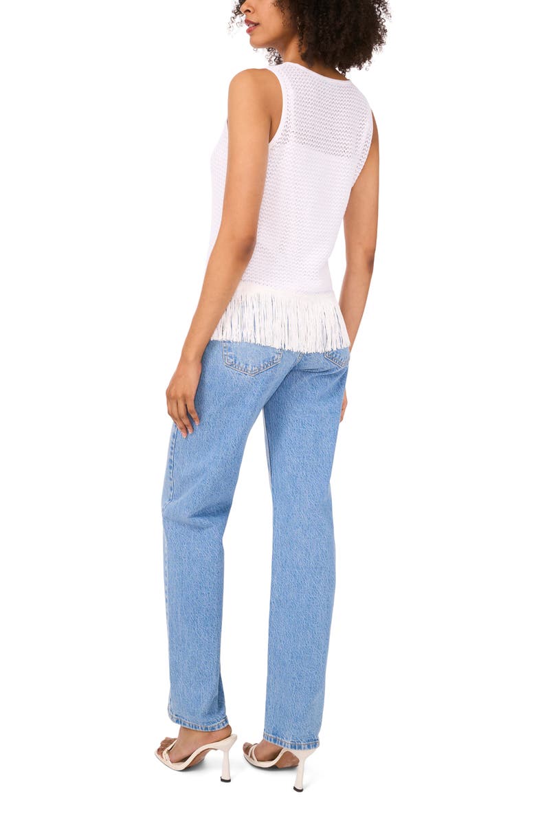 1.STATE Open Stitch Fringe Tank, Alternate, color, Ultra White