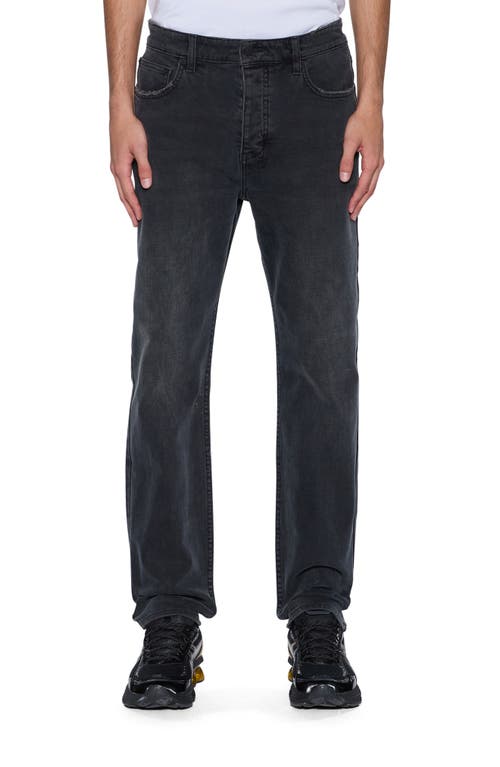 Ksubi Hazlow 3rd Degree Black Straight Leg Jeans In Gray