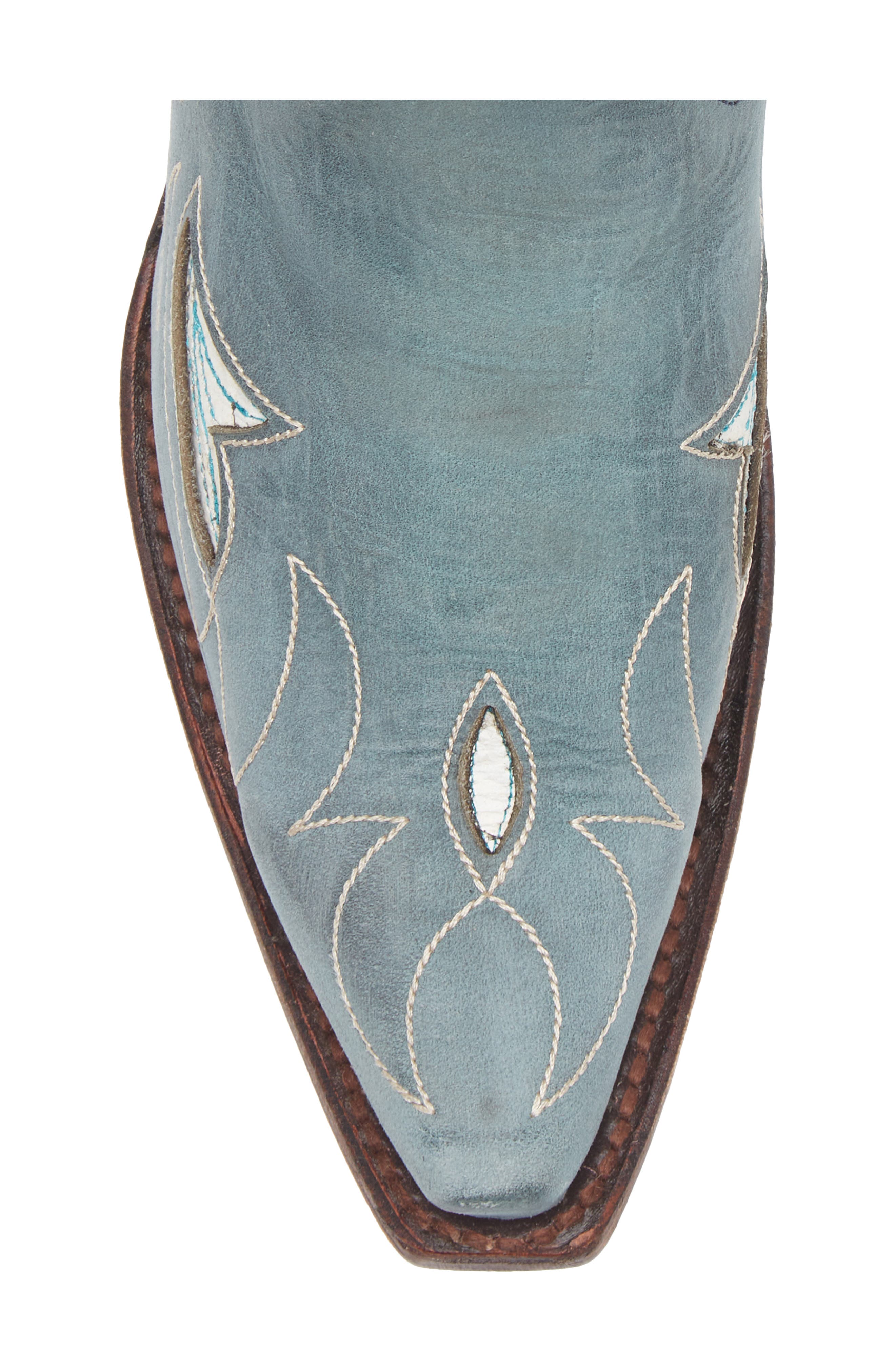 Floral Embroidery Western Boot, Alternate, color, BLUE