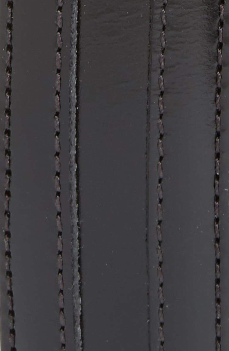 Johnston & Murphy Calfskin Belt, Alternate, color, Black