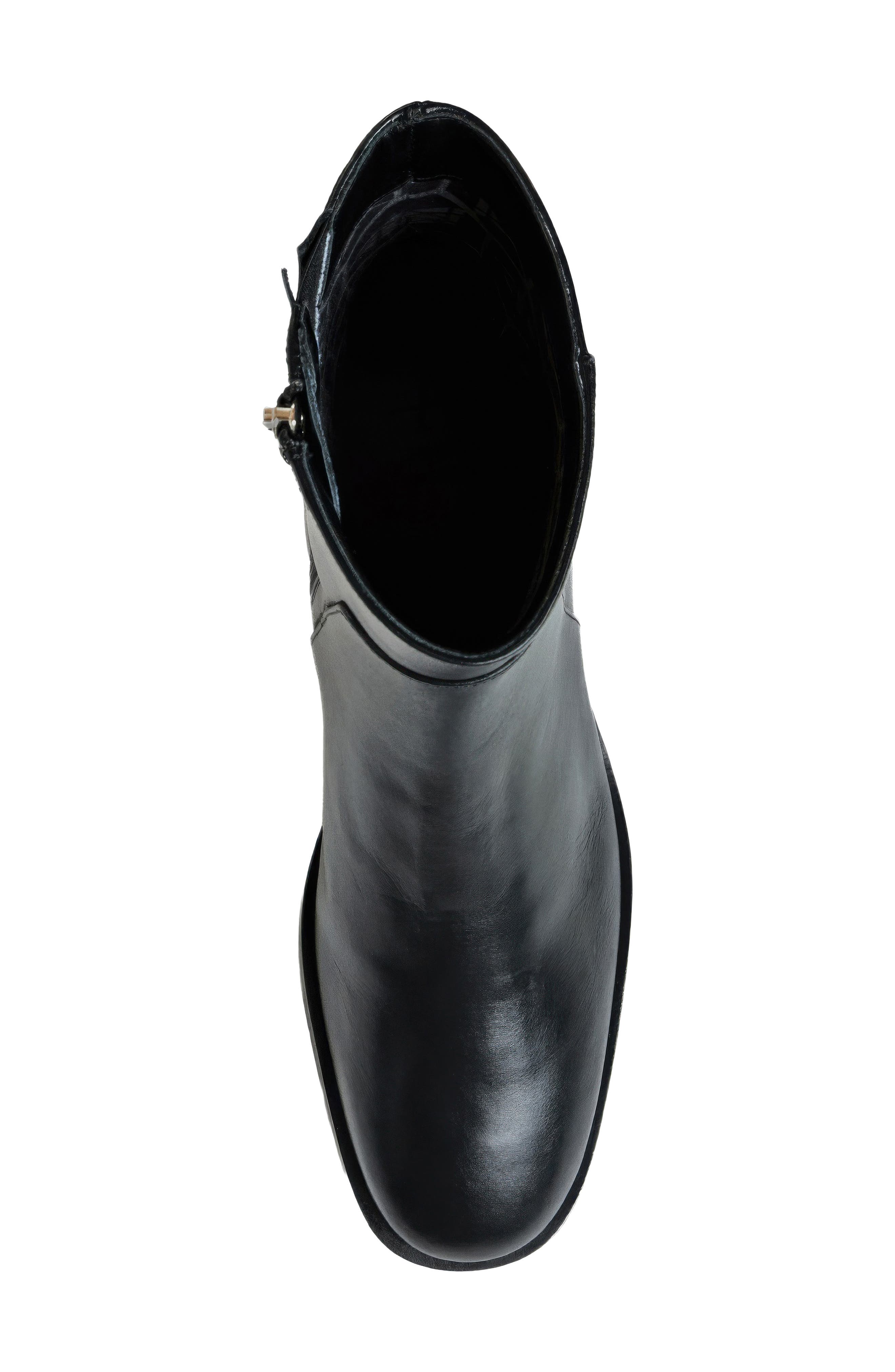 Tulli Leather Bootie, Alternate, color, BLACK LEATHER