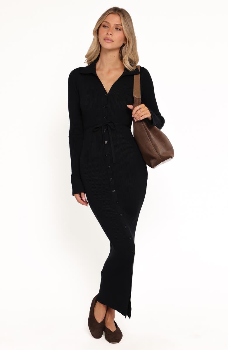 Petal 
Pup Kadi Maxi Sweater Dress, Alternate, color, Black