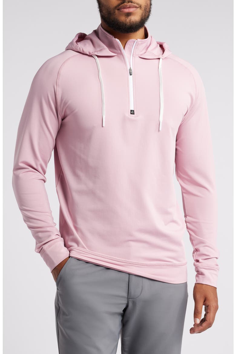 Vandyke Half Zip Hoodie, Main, color, PLUMERIA