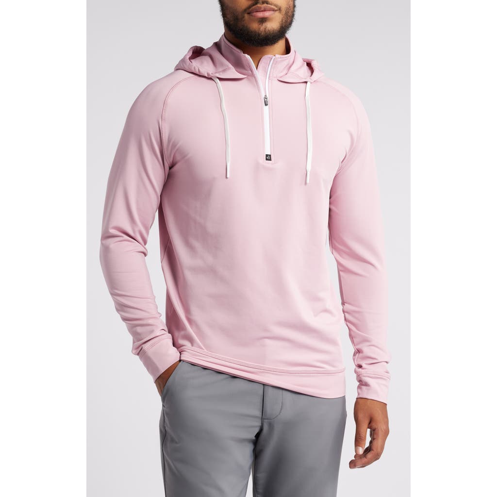 Swannies Vandyke Half Zip Hoodie in Plumeria