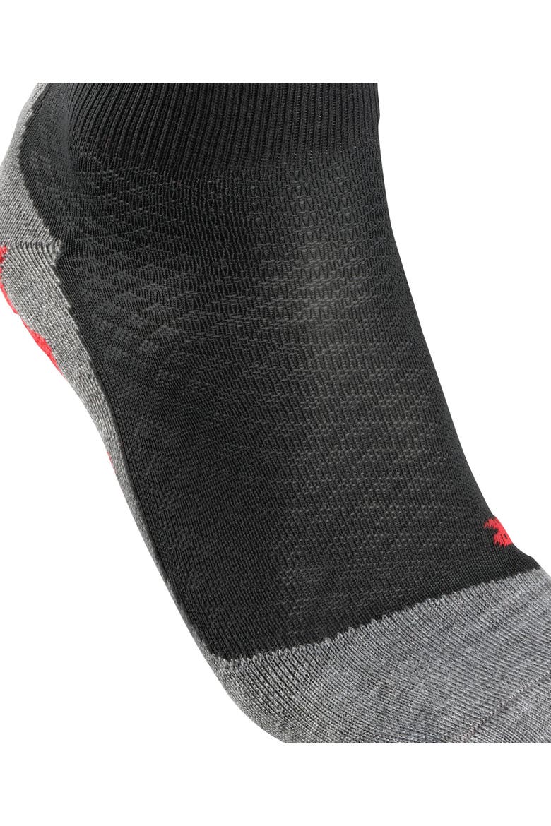RU5 Race Short Running Socks, Alternate, color, Black-Mix