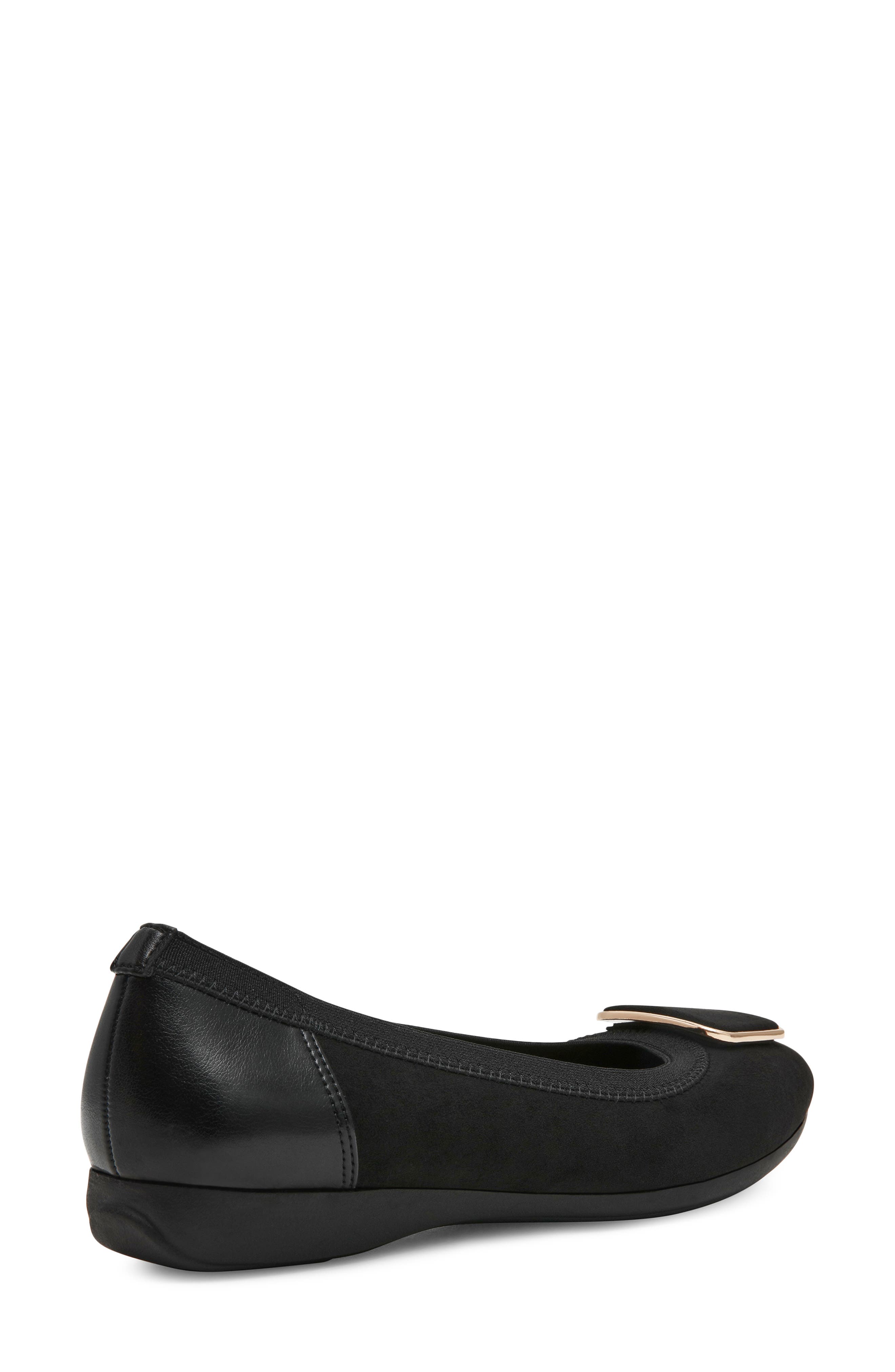 Uliana Flat, Alternate, color, BLACK MICRO SUEDE