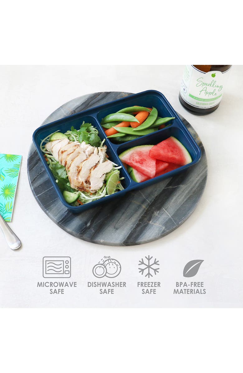 BENTGO Prep 60-Piece Meal Prep Kit, Alternate, color, Rich Shades Collection