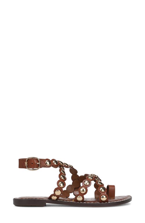Sam Edelman Gloria Ankle Strap Sandal Rich Cognac Leather In Rich Cognac
