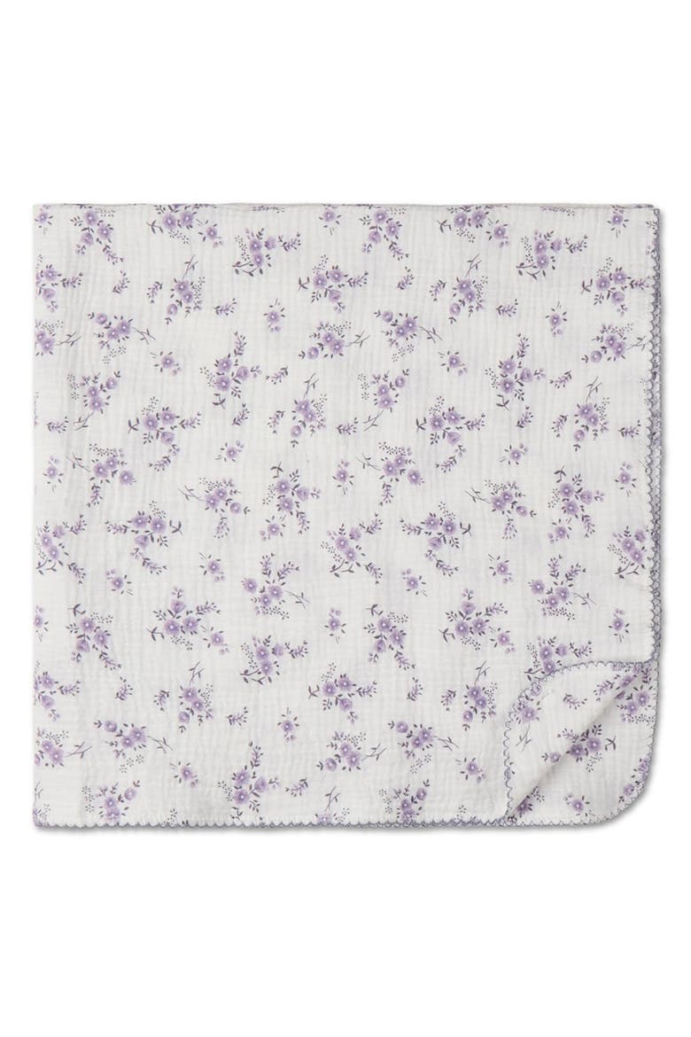Abigail Cotton Swaddle Blanket, Alternate, color, Lavender