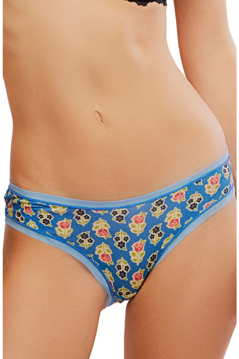 Cool & Collected Bikini Brief, Main, color, COBALT COMBO