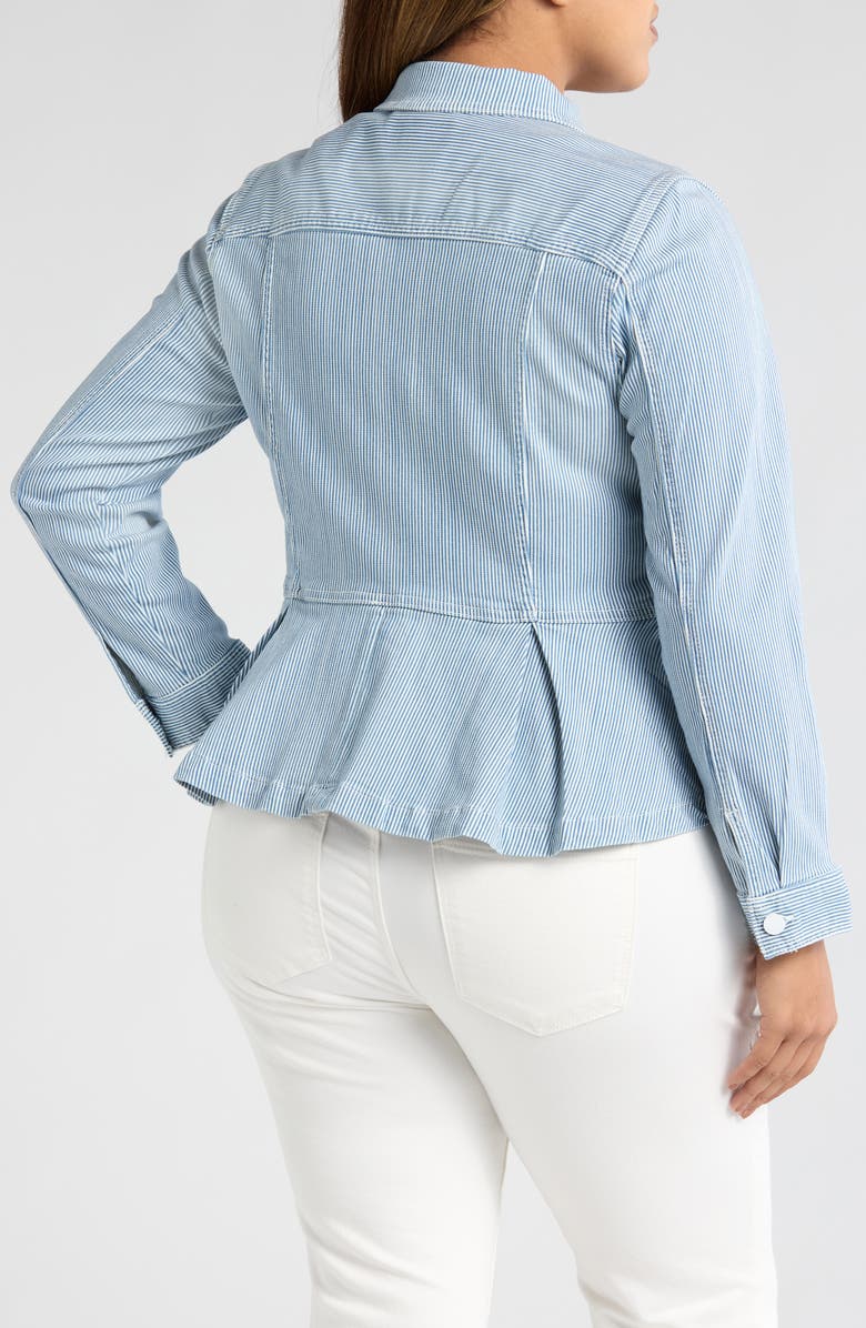 Liverpool Los Angeles Peplum Jacket, Alternate, color, 