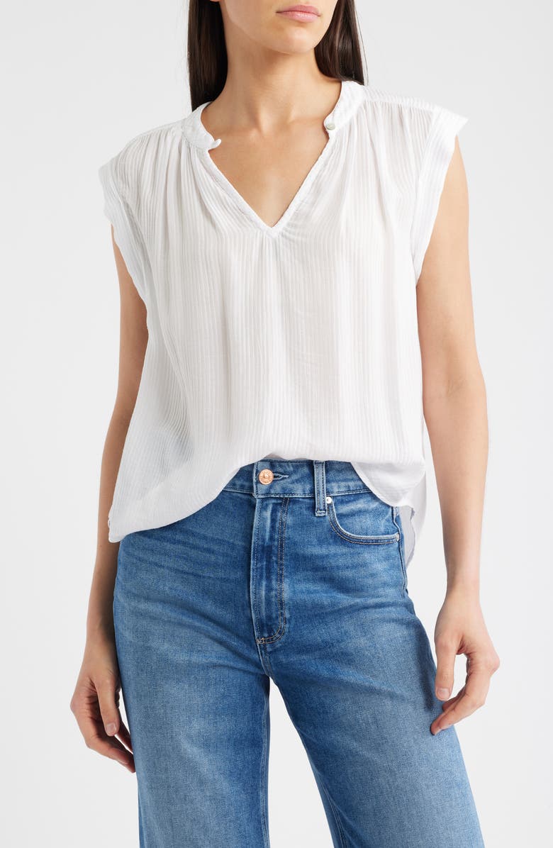 Bella Dahl Texture Cap Sleeve Top, Main, color, 