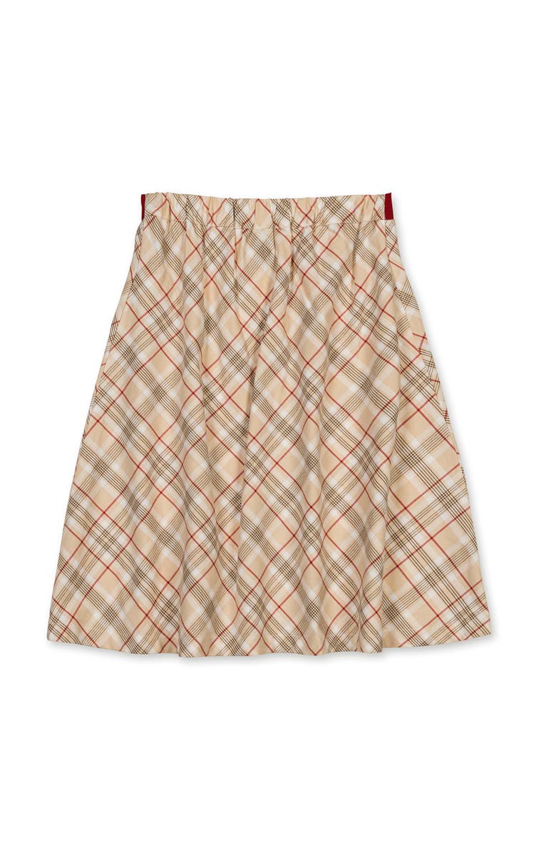 Hope & Henry Kids' Organic Pull-on Bow Sash Party Skirt, Alternate, color, London Plaid