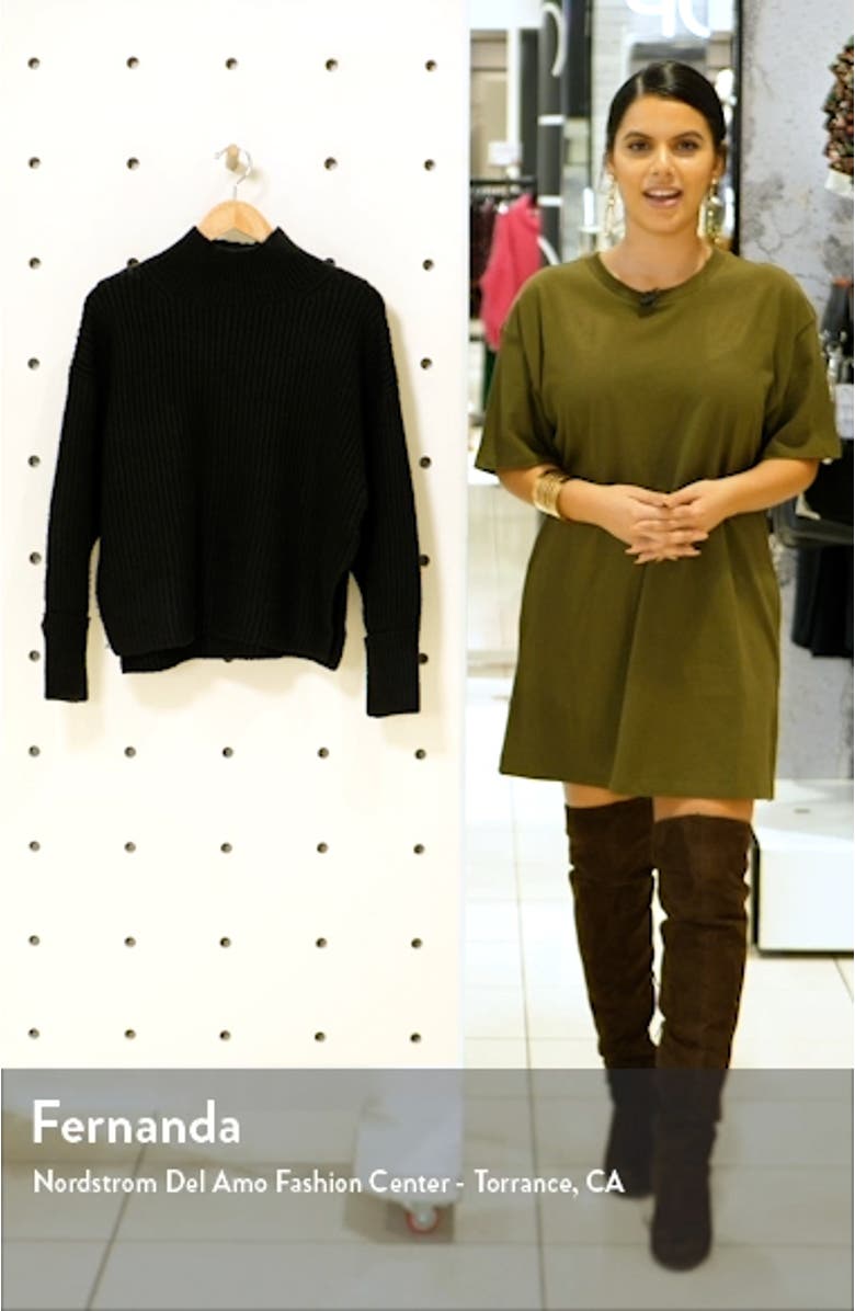 Mock Neck Crop Sweater, sales video thumbnail