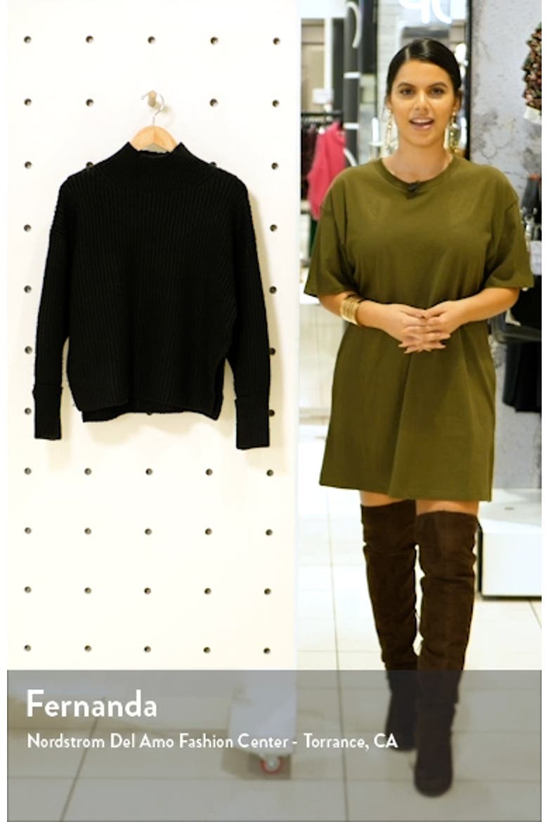 Mock Neck Crop Sweater video