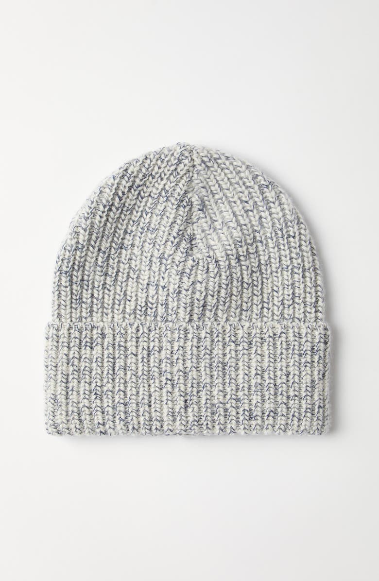 Brunello Cucinelli Cashmere rib knit beanie, Alternate, color, Azure