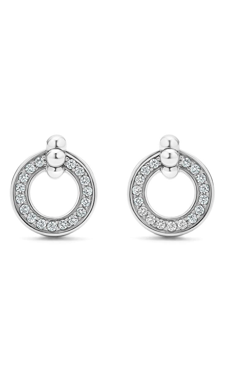 LAGOS Caviar Spark Diamond Stud Earrings & Necklace Set, Alternate, color, 