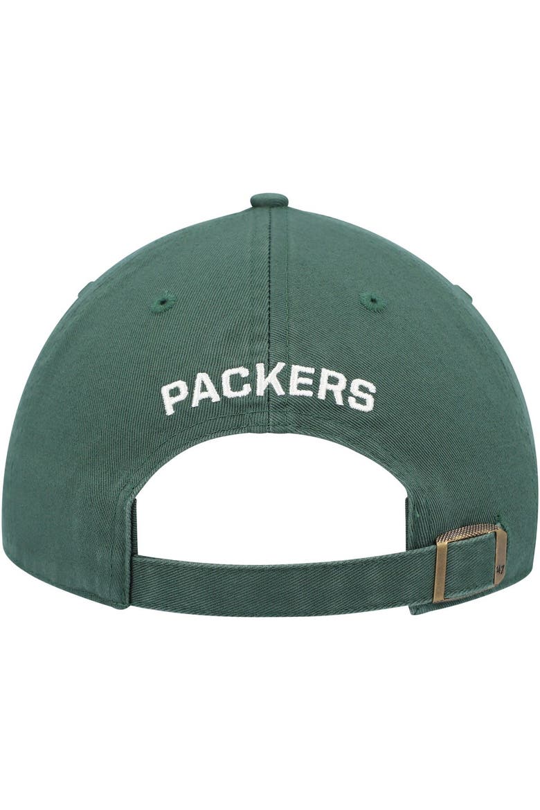 Women's '47 Green Green Bay Packers Finley Clean Up Adjustable Hat, Alternate, color, Green