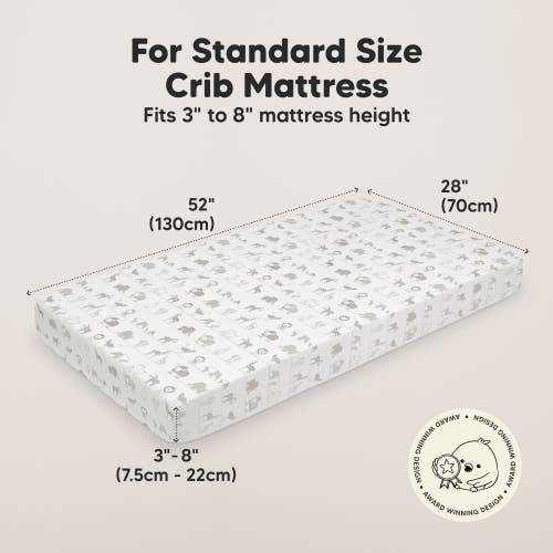 Keababies Isla Fitted Crib Sheets In White