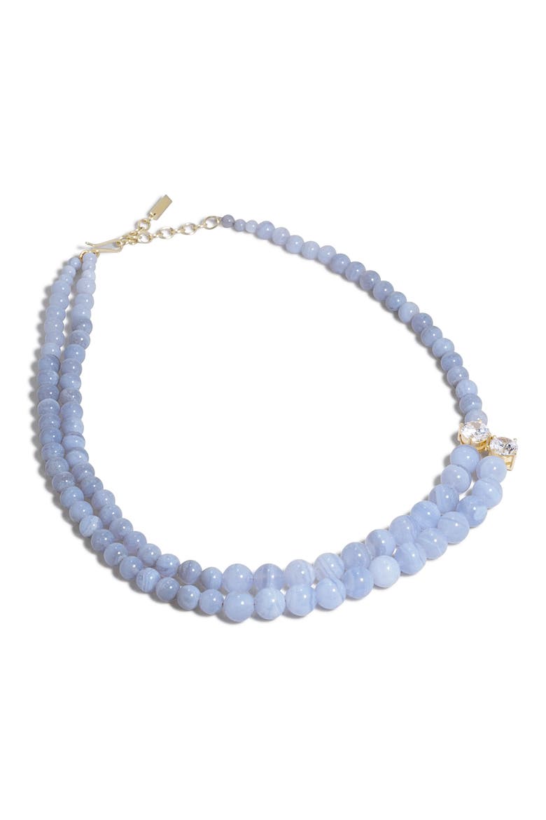 Light of the Past Beaded Necklace, Alternate, color, BLUE