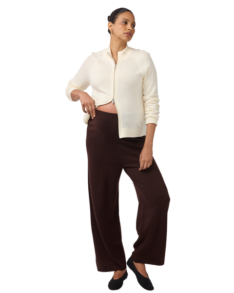 Wide Leg Knit Maternity Sweater Pant