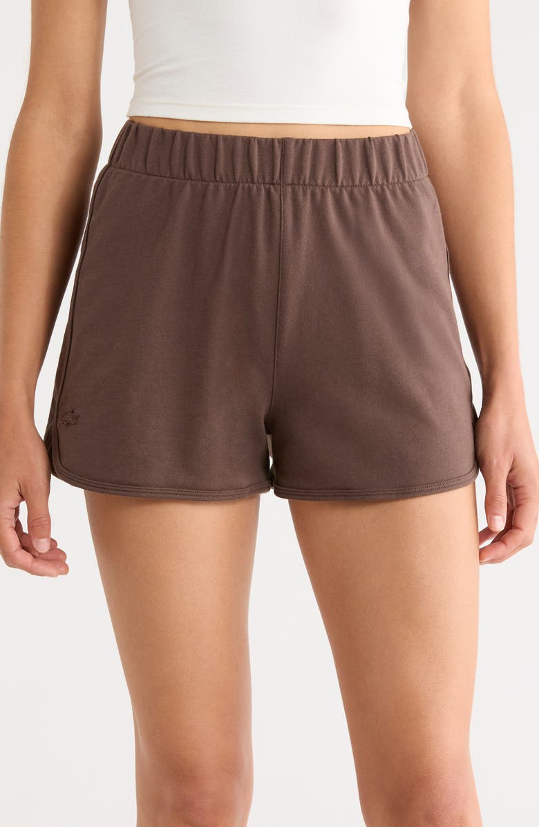 Lacoste Loungewear Sleep Shorts, Main, color, Grume