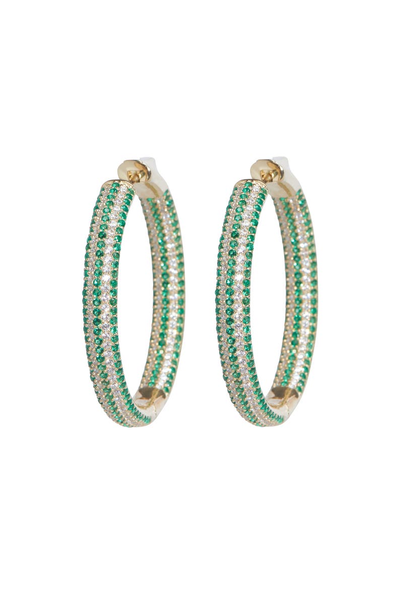 Tire Hoops, Main, color, Green Stripe/Gold